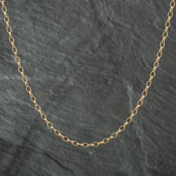 Second Hand 9ct Yellow Gold Oval 18 Inch Belcher Chain 41161267
