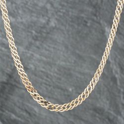 Second Hand 9ct Yellow Gold Double 18 Inch Curb Chain 41161464