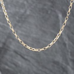 Second Hand 9ct Yellow Gold Oval 18 Inch Belcher Chain 41161741