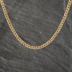 Second Hand 9ct Yellow Gold 18 Inch Curb Chain 41161876