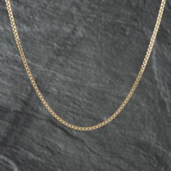 Second Hand 9ct Yellow Gold 16 Inch Box Chain 41161900