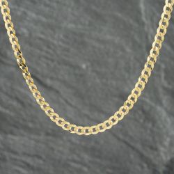 Second Hand 9ct Yellow Gold 18 Inch Curb Chain 41161941