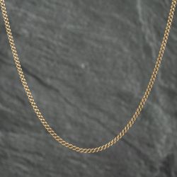 Second Hand 9ct Yellow Gold 19 Inch Curb Chain 41161943