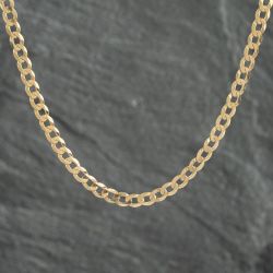 Second Hand 9ct Yellow Gold 18 Inch Curb Chain 41161945