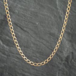 Second Hand 9ct Yellow Gold 18 Inch Curb Chain 41161947