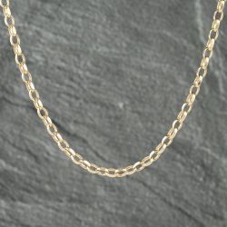 Second Hand 9ct Yellow Gold Oval Link 18.5 Inch Belcher Chain 41161974