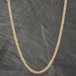Second Hand 9ct Yellow Gold 20 Inch Rope Chain 41161998
