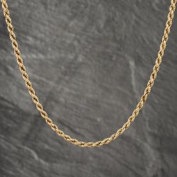 Second Hand 9ct Yellow Gold 20 Inch Rope Chain 41162023