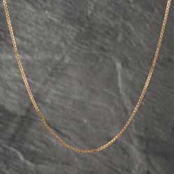 Second Hand 9ct Yellow Gold 22 Inch Box Chain 41162025