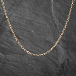 Second Hand 9ct Yellow Gold Diamond Cut 20 Inch Belcher Chain 41162056