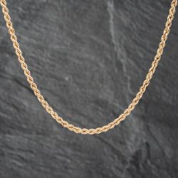 Second Hand 9ct Yellow Gold 28 Inch Rope Chain 41162063