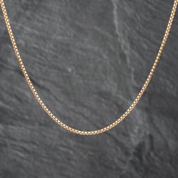 Second Hand 9ct Yellow Gold 21 Inch Box Chain 41162079