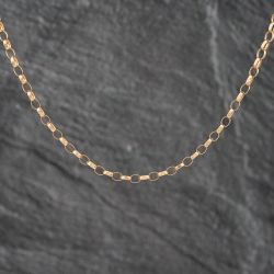 Second Hand 9ct Yellow Gold Oval Link 18 Inch Belcher Chain 41162085