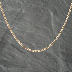 Second Hand 9ct Yellow Gold 18 Inch Curb Chain 41162096