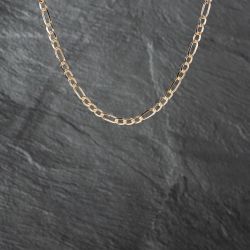 Second Hand 9ct Yellow Gold 3+1 18 Inch Figaro Chain 41162102