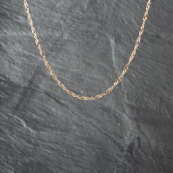 Second Hand 9ct Yellow Gold Twisted 30 Inch Curb Chain 41162104