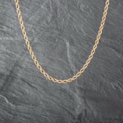Second Hand 9ct Yellow Gold 20 Inch Rope Chain 41162108