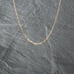 Second Hand 9ct Yellow Gold 16 Inch Paper Link Chain 41162111