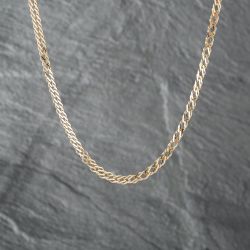 Second Hand 9ct Yellow Gold Double 18 Inch Curb Chain 41162116
