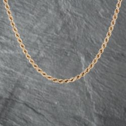 Second Hand 9ct Yellow Gold 17 Inch Rope Chain 41162123