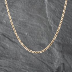 Second Hand 9ct Yellow Gold 19 Inch Curb Chain 41162130