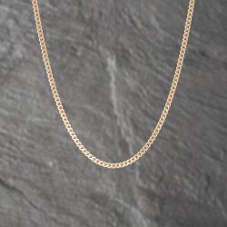 Second Hand 9ct Rose Gold 15 Inch Curb Chain 41162131