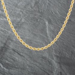 Second Hand 9ct Yellow Gold 18 Inch Rope Chain 41162132