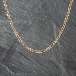 Second Hand 9ct Yellow Gold 3+1 18 Inch Figaro Chain 41162175