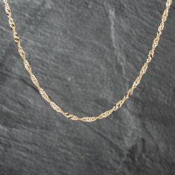 Second Hand 9ct Yellow Gold Twisted 30 Inch Curb Chain 41162176