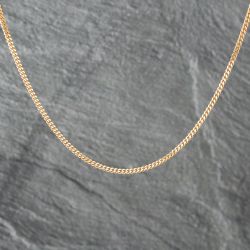 Second Hand 9ct Yellow Gold 18 Inch Curb Chain 41162197