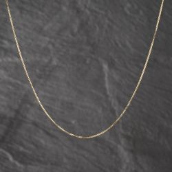 Second Hand 9ct Yellow Gold 18 Inch Box Chain 41162204
