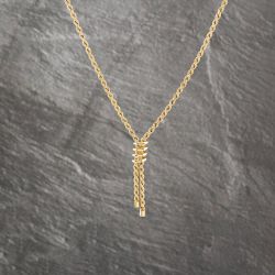 Second Hand 9ct Yellow Gold Tassle Drop 17 Inch Rope Chain 41162214