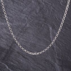 Second Hand 9ct White Gold Round 18 Inch Belcher Chain 41162227