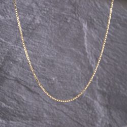 Second Hand 9ct Yellow Gold 18 Inch Box Chain 41162249