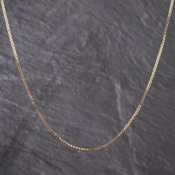 Second Hand 9ct Yellow Gold 19 Inch Box Chain 41162259