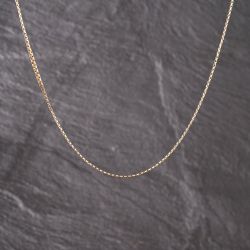 Second Hand Vintage Yellow Gold 19 Inch Box Chain 41162278