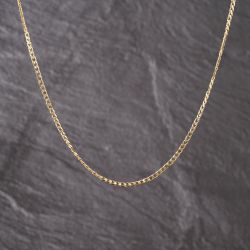 Second Hand 9ct Yellow Gold 18 Inch Curb Chain 41162284