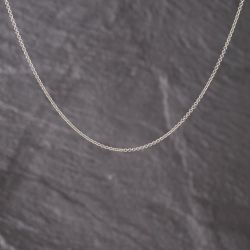 Second Hand 9ct White Gold 16-18 Inch Belcher Chain 41162298