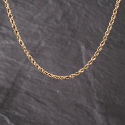 Second Hand 9ct Yellow Gold 18 Inch Rope Chain 41162332