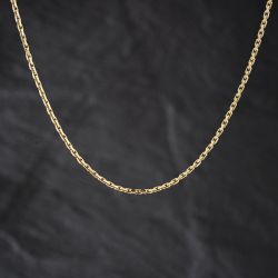 Second Hand 9ct Yellow Gold Diamond Cut 18 Inch Belcher Chain 41162376