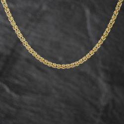 Second Hand 9ct Yellow Gold 18 Inch Byzantine Chain 41162389