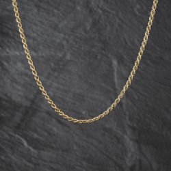 Second Hand 9ct Yellow Gold 18 Inch Rope Chain 41162411
