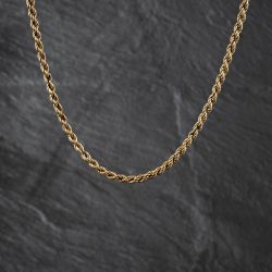 Second Hand 9ct Yellow Gold 18 Inch Rope Chain 41162413