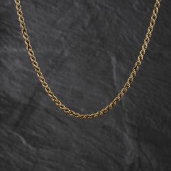 Second Hand 9ct Yellow Gold 18 Inch Rope Chain 41162414