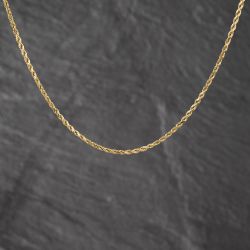 Second Hand 9ct Yellow Gold 16 Inch Rope Chain 41162460