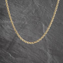 Second Hand 9ct Yellow Gold 20 Inch Rope Chain 41162476