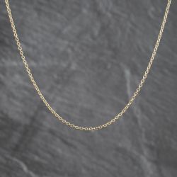 Second Hand Vintage Yellow Gold 19 Inch Trace Chain 41162478