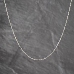 Second Hand 9ct White Gold 20 Inch Trace Chain 41162496