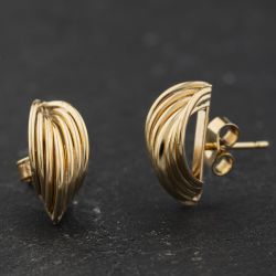 Second Hand Yellow Gold 13.7mm Stud Earrings 41174411