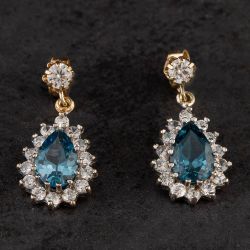 Second Hand White Gold Dropper Earrings 4117492